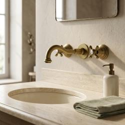 pb-classic-wall-mounted-faucet-bronze-star-handles-25cm